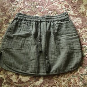 Olive green skirt